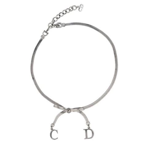 dior silver choker|dior choker necklace uk.